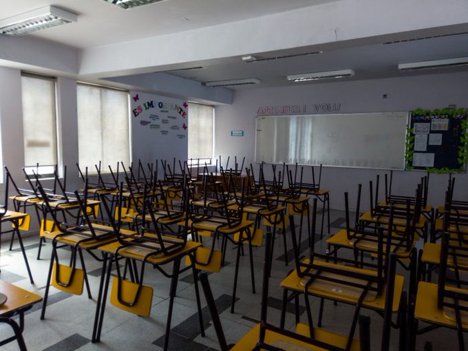 sala de clases vacia